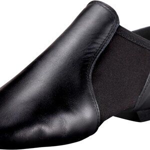 Unisex Leather Jazz Shoes Slip-on Dance Shoes Men Women High Quality Leather